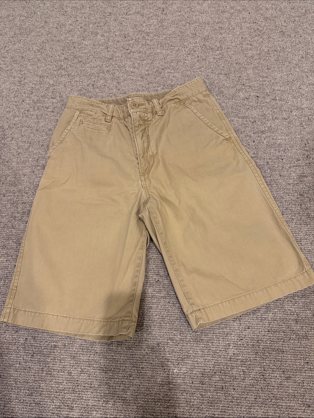 GAP KIDS CLASSIC KHAKI FIVE POCKET SHORTS WITH ADJUSTABLE WAIST - BOYS SIZE 14